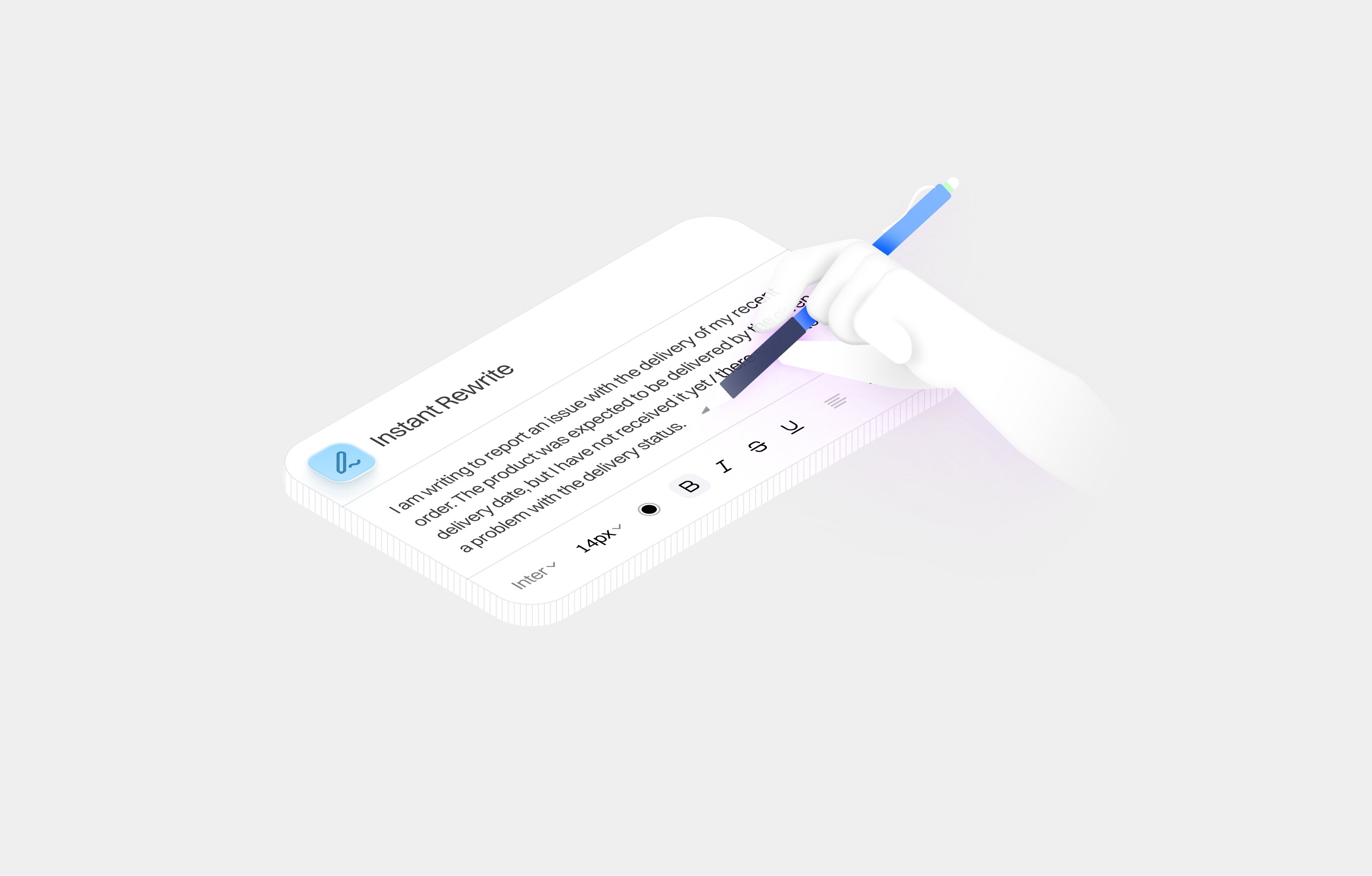 Instant rewrite feature illustration